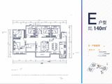 佳兆业盐田城市广场二期凌云_4室2厅2卫 建面140平米