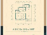 中森公园华府_2室2厅2卫 建面88平米