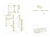 首开国风悦府_2室2厅1卫 建面79平米