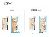 碧桂园泰富城_2室2厅2卫 建面35平米