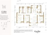 东原启城_4室2厅2卫 建面142平米