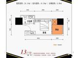 恒逸五星公寓_1室1厅1卫 建面24平米