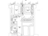 百大绿城西子国际_1室1厅1卫 建面70平米