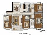 碧波学府_4室2厅4卫 建面204平米