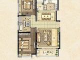 上海东亚威尼斯公馆世家_2室2厅2卫 建面119平米