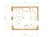 远洋7号_1室1厅1卫 建面38平米