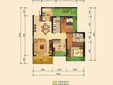 蓝光水岸公园_3室2厅2卫 建面91平米