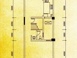 金地格林泊乐_六联排中段02户型首层 建面66平米