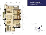 万科魅力之城_4室2厅2卫 建面120平米