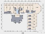 奥园城市天地_01栋底层商铺平面图1层 建面286平米