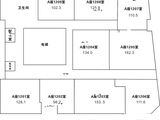 中南大厦_A座十二层平面图 建面98平米