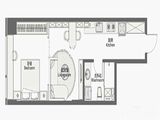 中铁青岛中心大厦_1室1厅1卫 建面66平米