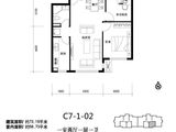 天润福熙大道_1室2厅1卫 建面73平米