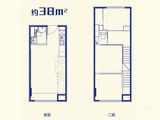 旭辉26街区_1室1厅1卫 建面38平米