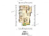 江津鲁能领秀城第一街区_3室2厅2卫 建面104平米