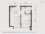 天安象屿智慧城珑公馆_1室2厅1卫 建面64平米