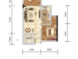 航利CC_1室2厅1卫 建面49平米