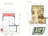 棕榈印象_2室2厅1卫 建面92平米