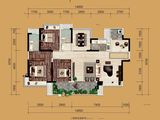 成都万达1号_4室2厅2卫 建面130平米