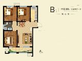 荣盛龙河花语_3室2厅1卫 建面112平米