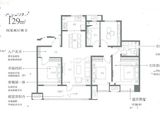 保利云禧_4室2厅2卫 建面129平米