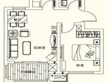 晟高领御_1室2厅1卫 建面63平米