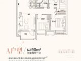 黑卓碧桂园美筑_3室2厅1卫 建面90平米