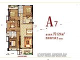 融侨锦江玖里_4室2厅2卫 建面124平米