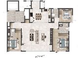 盈科品园_3室2厅3卫 建面154平米