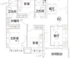 恒大悦澜庭_3室2厅2卫 建面125平米