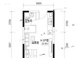 沧江壹号_1室1厅1卫 建面33平米