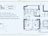 滨江凯旋城_3室2厅1卫 建面108平米