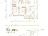 金科博翠天宸_3室2厅1卫 建面108平米