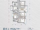 华润置地公园九里花园_4室2厅2卫 建面126平米