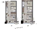 宝龙旭辉城_公寓45方户型图 建面45平米