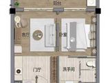 佳兆业海棠四季度假酒店_1室1厅1卫 建面59平米