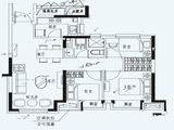 恒大国际温泉小镇_3室2厅1卫 建面86平米