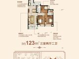 郑东恒大文化旅游城_3室2厅2卫 建面123平米