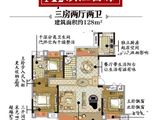 鑫硕锦绣滨江首府_3室2厅2卫 建面128平米