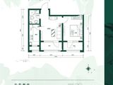 中车花溪镇二期_1室1厅1卫 建面58平米