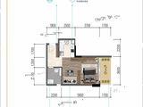 恒福爱琴湾_1室1厅1卫 建面48平米