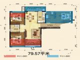 曼锦园_1室2厅1卫 建面79平米