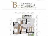 融和苑_3室2厅2卫 建面99平米