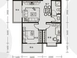 创鸿果粒城_2室2厅1卫 建面86平米