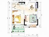 首创芭蕾雨逸景_1室1厅1卫 建面54平米