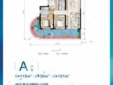 清凤滇池美岸国际社区_3室2厅2卫 建面115平米