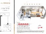 坚基春天里_1室1厅1卫 建面43平米