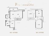 中国铁建凤语潮鸣_2室2厅2卫 建面126平米