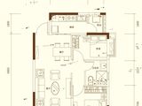 铜梁恒大城_2室2厅1卫 建面74平米