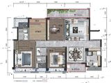 新希望锦官半岛_4室2厅2卫 建面142平米